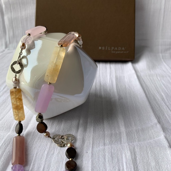 Silpada Field of Lavender Amethyst Sterling 925 Long Necklace - Picture 2 of 8